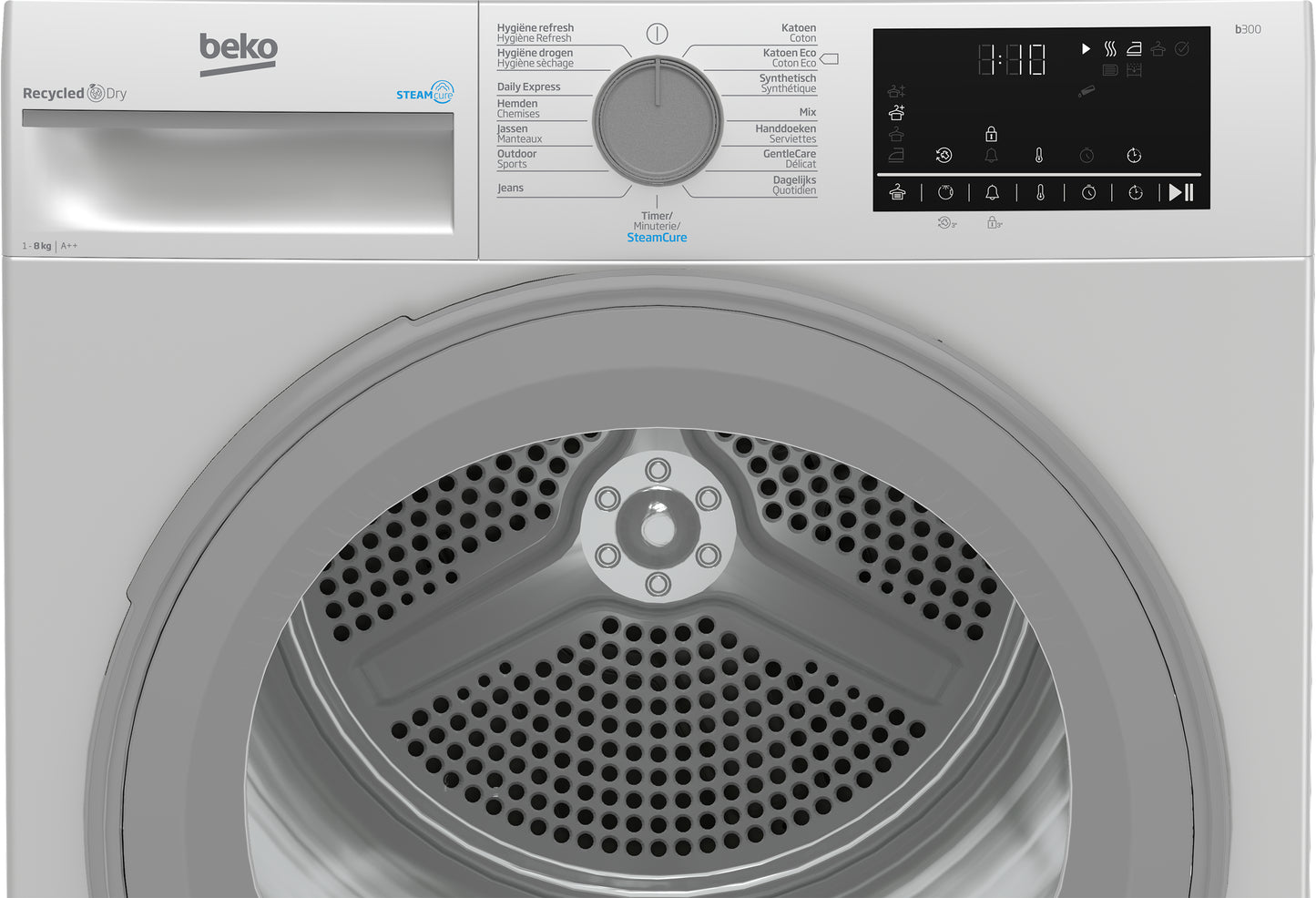 Beko B3T6823WS sèche-linge Pose libre Charge avant 8 kg A++ Blanc