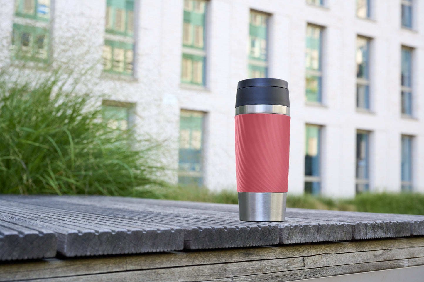 Tefal Travel Mug Classic Twist N2024410 thermos 360 ml Noir, Rose, Acier inoxydable Acier inoxydable