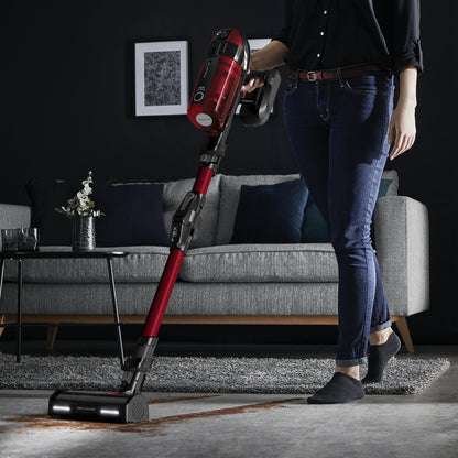 Rowenta RH98A9 Aspirateur-balai 2 en 1 Batterie Sec Sans sac 0,9 L 320 W Rouge, Gris