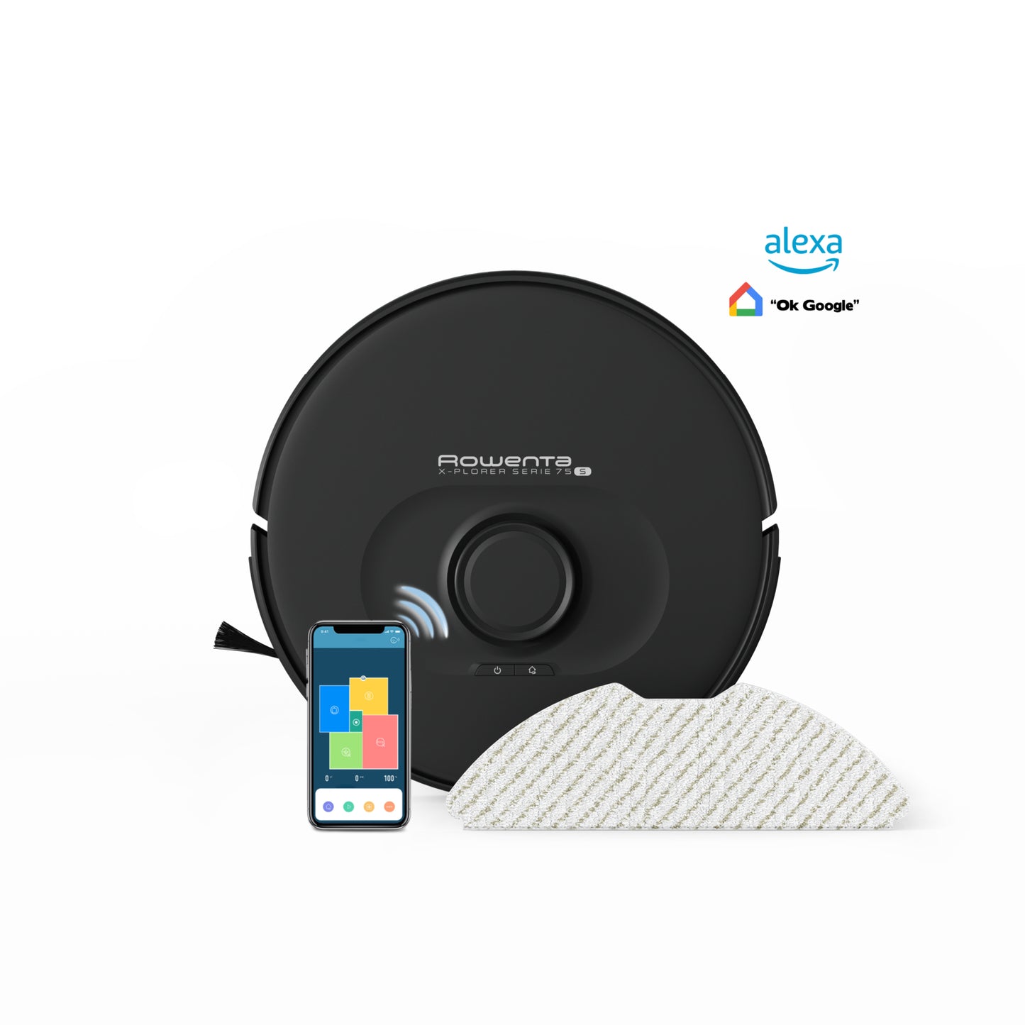 Rowenta X-Plorer RR8575 Sans sac Noir
