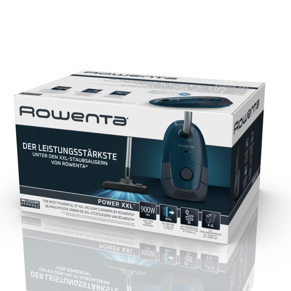 Rowenta Power XXL RO3126 4,5 L Aspirateur réservoir cylindrique Sec 900 W Sac à poussière