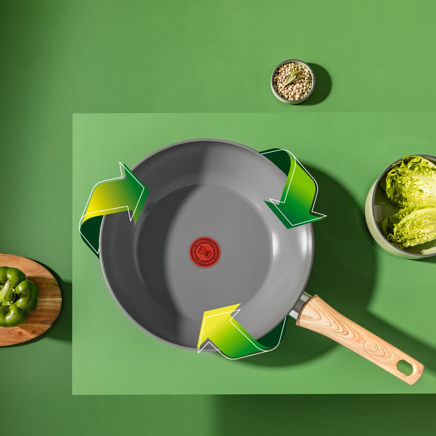 Tefal Renew C42519 Wok/Poêle à frire Rond
