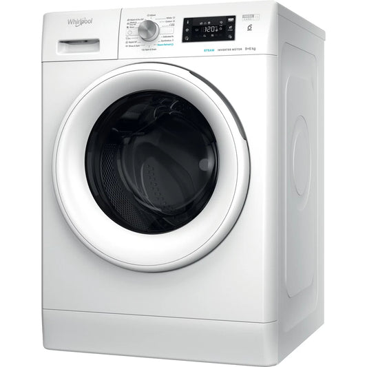 Whirlpool FFWDB 964369 WV EE machine à laver avec sèche linge Pose libre Charge avant Blanc D