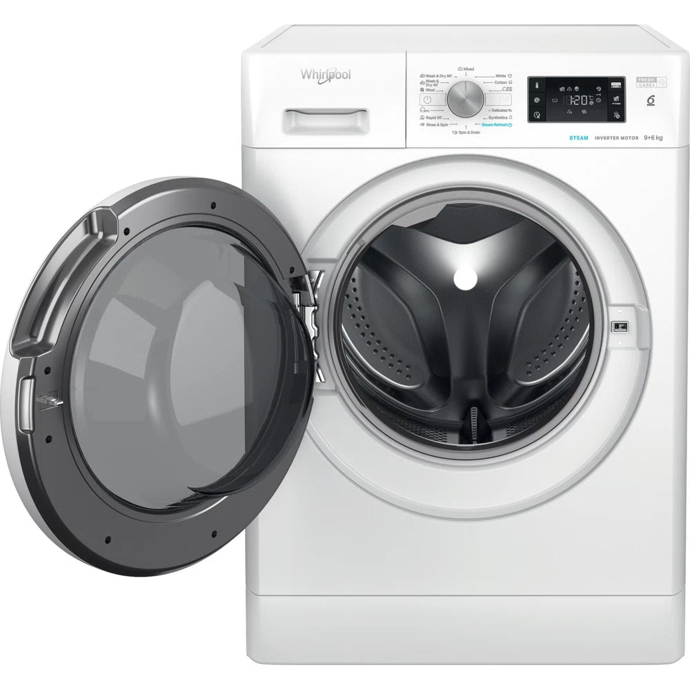 Whirlpool FFWDB 964369 WV EE machine à laver avec sèche linge Pose libre Charge avant Blanc D