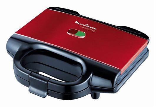 Moulinex SM180811 gaufrier et appareil à croque-monsieur 650 W Noir, Rouge