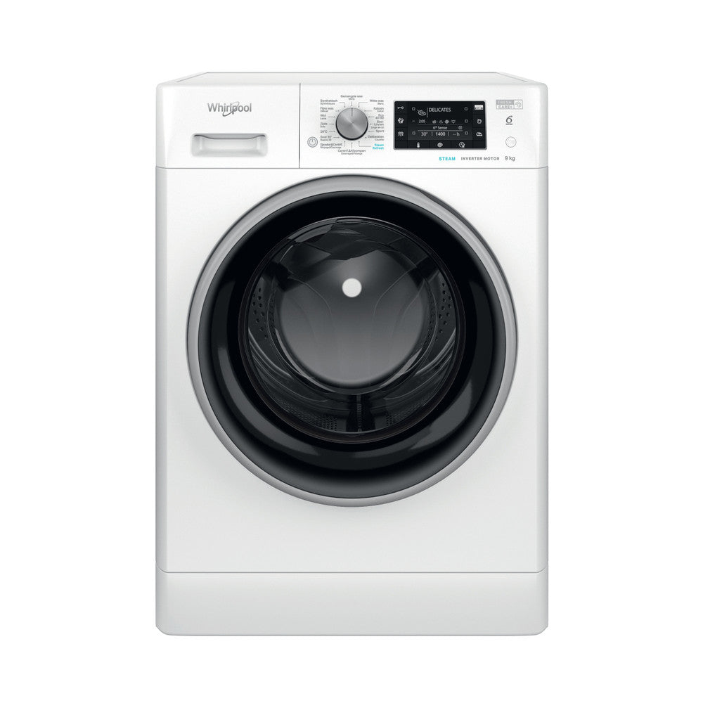 Whirlpool FreshCare FFD 9489E BSV BE machine à laver Charge avant 9 kg 1400 tr/min Blanc