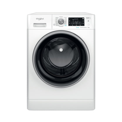 Whirlpool FreshCare FFD 9489E BSV BE machine à laver Charge avant 9 kg 1400 tr/min Blanc