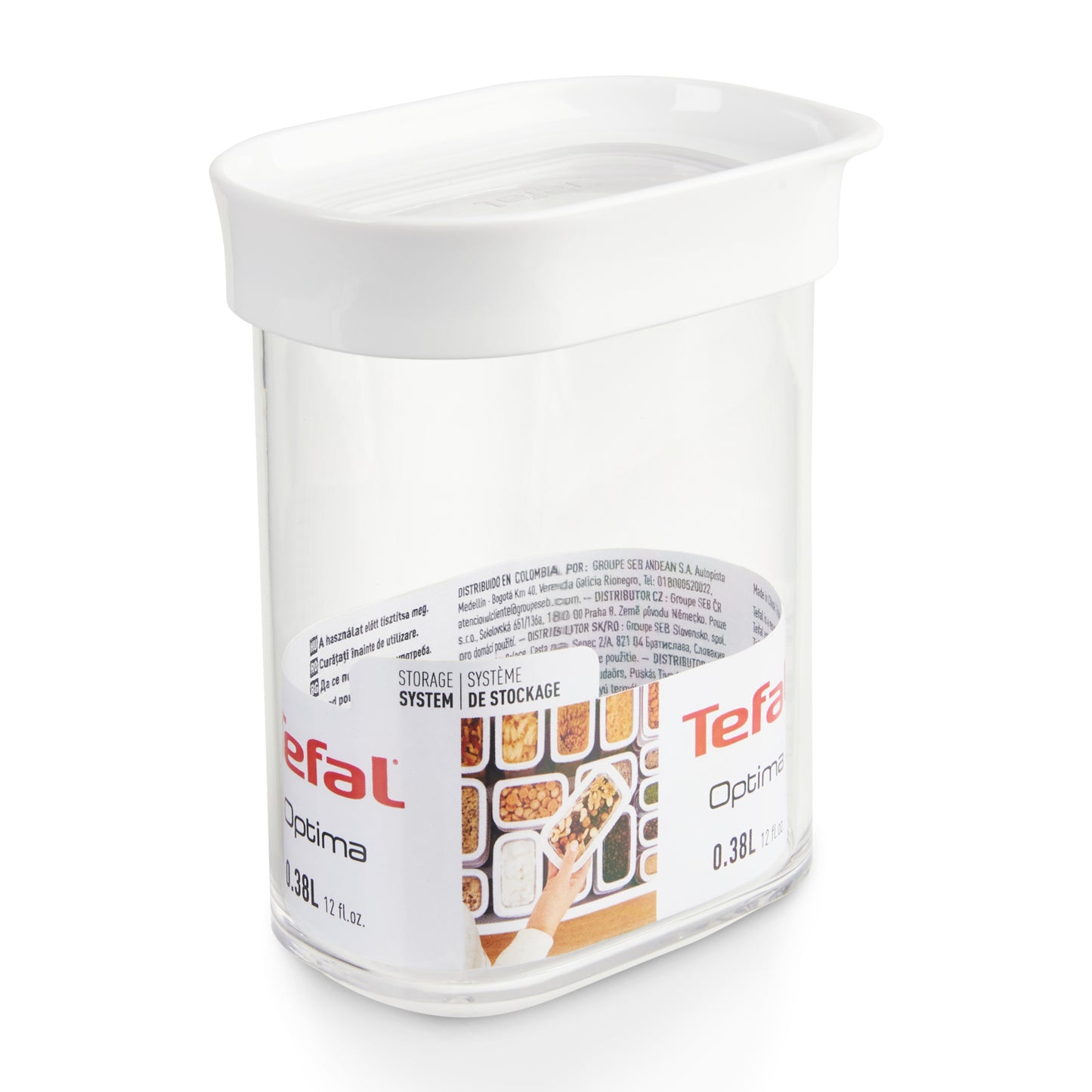 Tefal Optima N1140810 boîte hermétique alimentaire Autres 0,38 L Transparent, Blanc 1 pièce(s)
