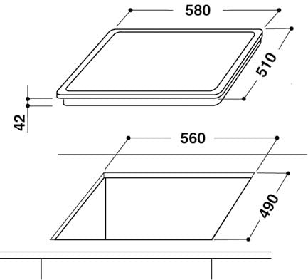 Whirlpool AKT 8130/LX plaque Noir Intégré Céramique 4 zone(s)