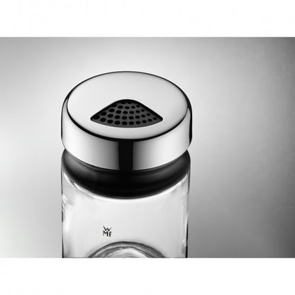 WMF 06.6152.6040 Salière et poivrière Noir, Acier inoxydable, Transparent