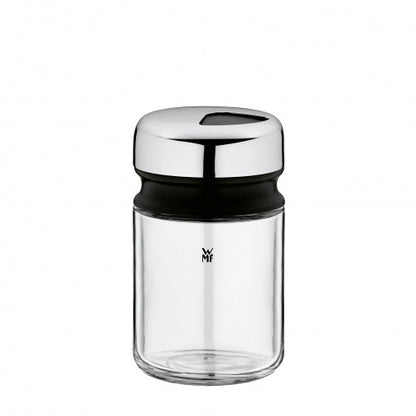 WMF 06.6152.6040 Salière et poivrière Noir, Acier inoxydable, Transparent