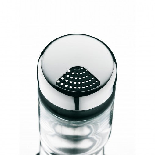 WMF 06.6152.6040 Salière et poivrière Noir, Acier inoxydable, Transparent