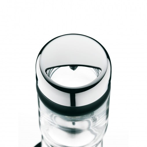 WMF 06.6153.6040 pot Rond Verre, Plastique, Acier inoxydable Noir, Acier inoxydable, Transparent
