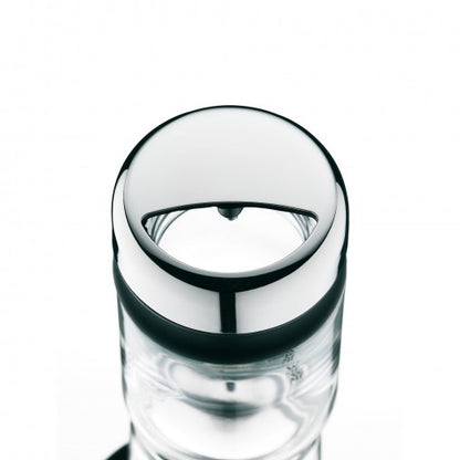 WMF 06.6153.6040 pot Rond Verre, Plastique, Acier inoxydable Noir, Acier inoxydable, Transparent