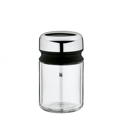 WMF 06.6153.6040 pot Rond Verre, Plastique, Acier inoxydable Noir, Acier inoxydable, Transparent