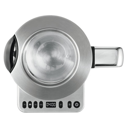 WMF Lono 0413160011 bouilloire 1,7 L 3000 W Noir, Acier inoxydable, Transparent