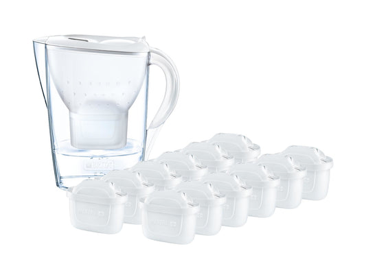 Brita 1026229 filtre à eau Filtre à eau pour carafe 2,4 L Transparent, Blanc