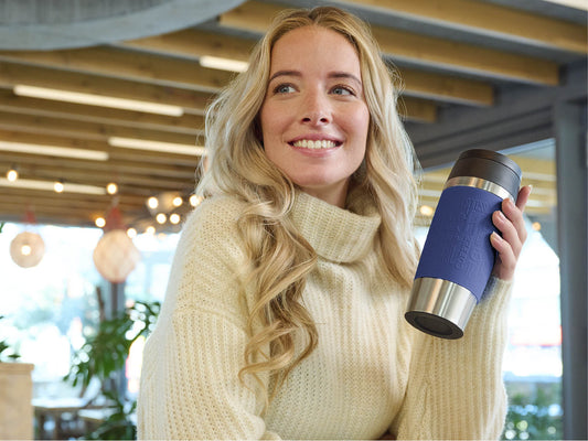 Tefal Travel Mug Classic N2020310 thermos 360 ml Noir, Bleu, Acier inoxydable Acier inoxydable