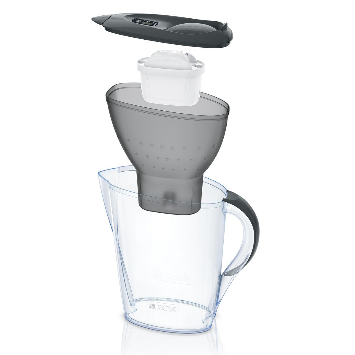 Brita 1024040 filtre à eau Filtre à eau pour carafe 2,4 L Noir, Transparent