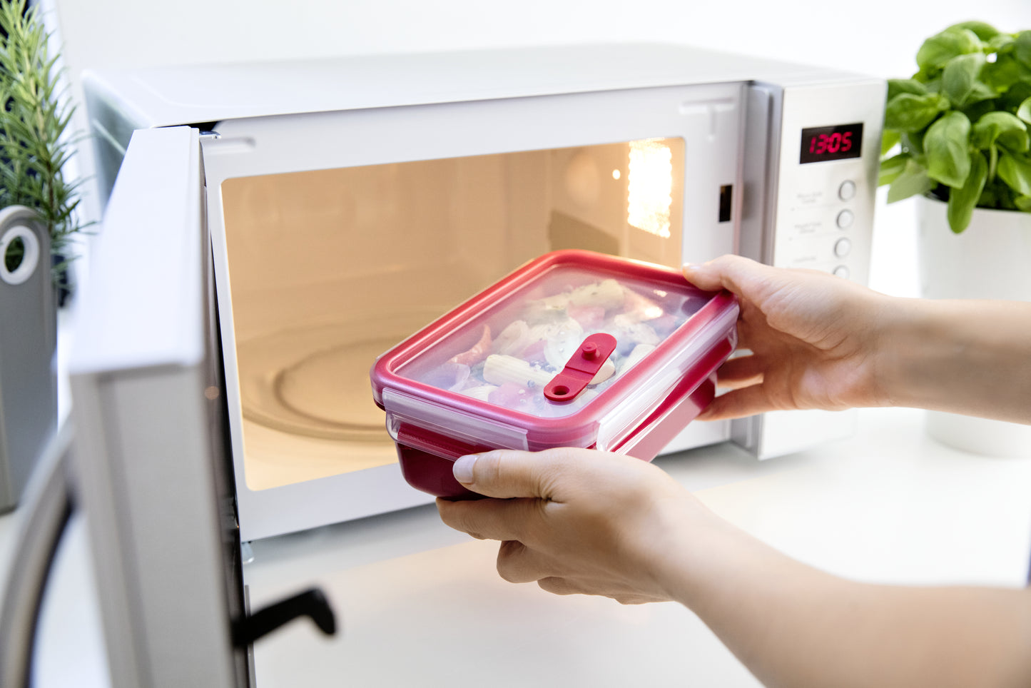 Tefal K31024 gamelle Boîte de rangement alimentaire Rouge, Transparent