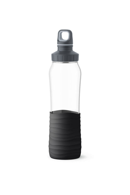 EMSA KW DRINK2GO N31001 Utilisation quotidienne 700 ml Verre Noir, Transparent