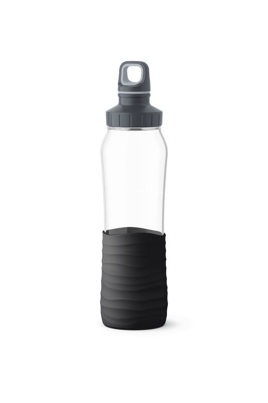 EMSA KW DRINK2GO N31001 Utilisation quotidienne 700 ml Verre Noir, Transparent