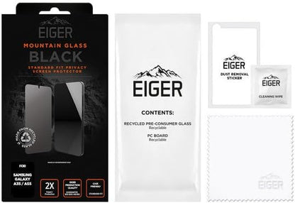EIGER Mountain Glass - Verre Trempe Premium 2.5d Privacy pour Samsung Galaxy A36 / A56 / S24 Fe