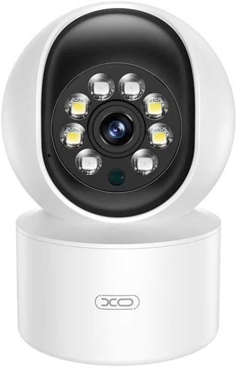 NONAME Camera WiFi pour Interieur avec Enregistrement - Rotative 340° Et Inclinable 68° - avec Eclairages LED