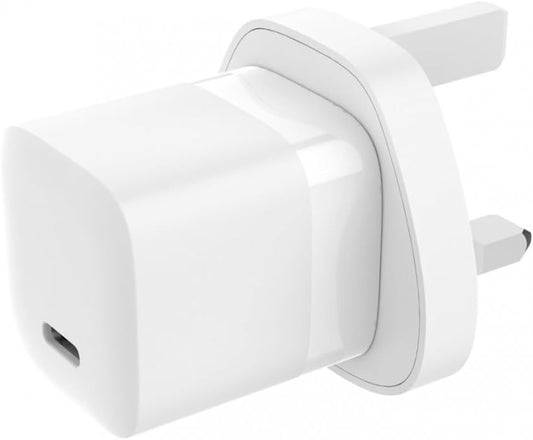 JAYM - Chargeur Secteur Prise UK + Dubai 1 USB-c Power Delivery 30w avec Puce Intelligente Qui Adapte La Puissance À L'appareil Connecté