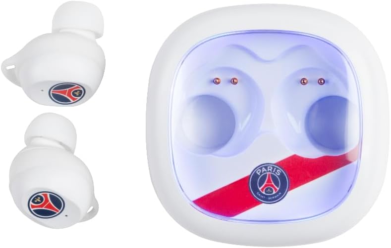 Konix PSG Écouteurs sans Fil pour Smartphones et tablettes - Autonomie 8 h + 15 h boitier - Résistance à l'eau IPX4 - Connexion Bluetooth - Blanc
