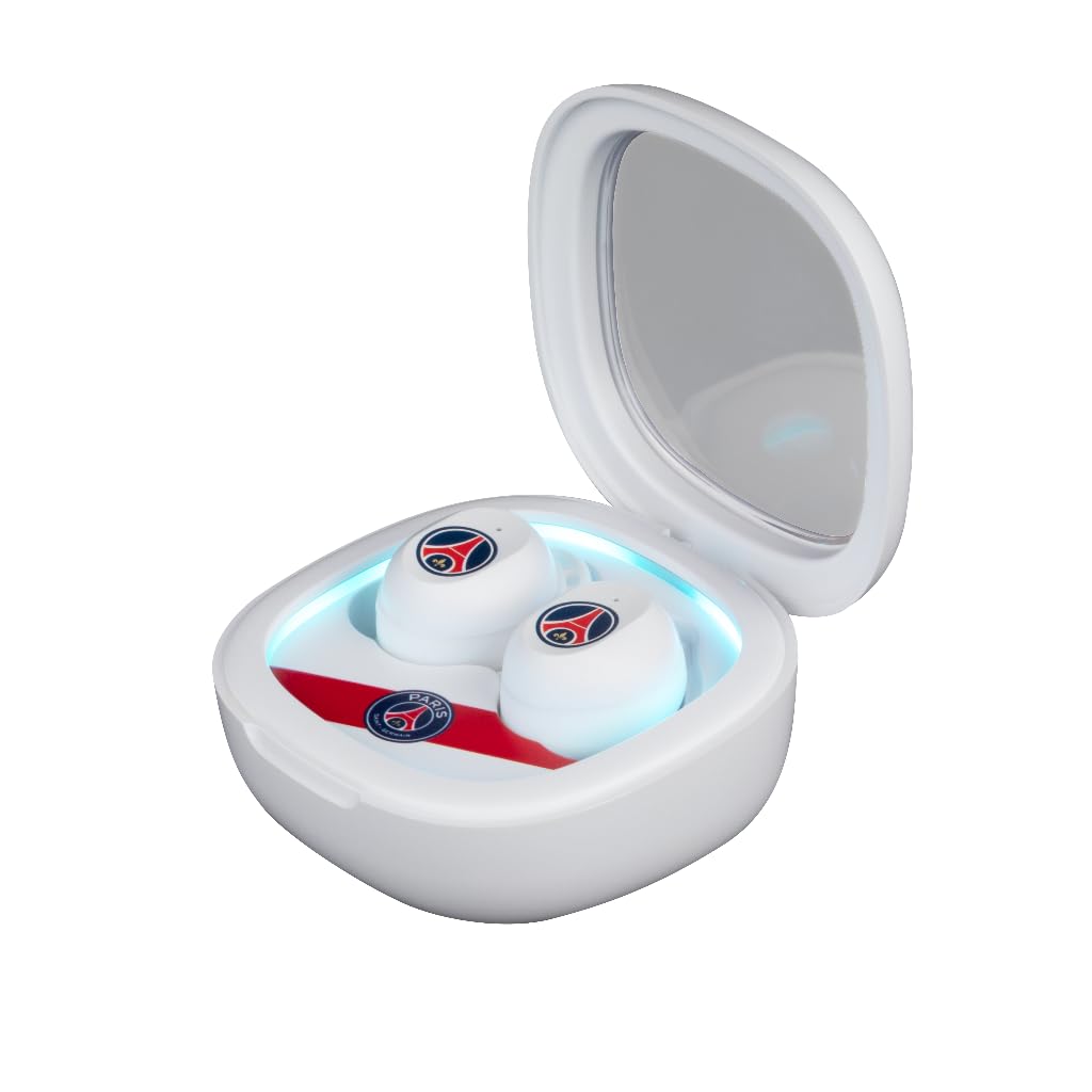 Konix PSG Écouteurs sans Fil pour Smartphones et tablettes - Autonomie 8 h + 15 h boitier - Résistance à l'eau IPX4 - Connexion Bluetooth - Blanc