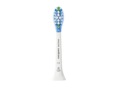 Philips Sonicare C3 Premium Plaque Defence HX9044/17 Lot de 4 + blanc + têtes de brosse soniques