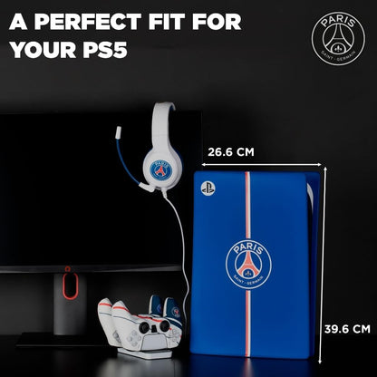 Konix PSG Façade de Protection pour Console PS5 Slim - Silicone - Antichoc - Anti-Rayures - Bleu