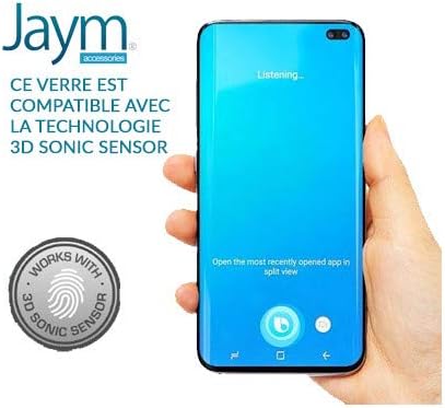 JAYM - Verre de Protection Premium pour Samsung Galaxy S21 - Incurvé 3D avec Contour Noir - Garanti à Vie Renforcé 9H Ultra Résistant Compatible Fonction Sonic Sensor - Applicateur sur Mesure Inclus