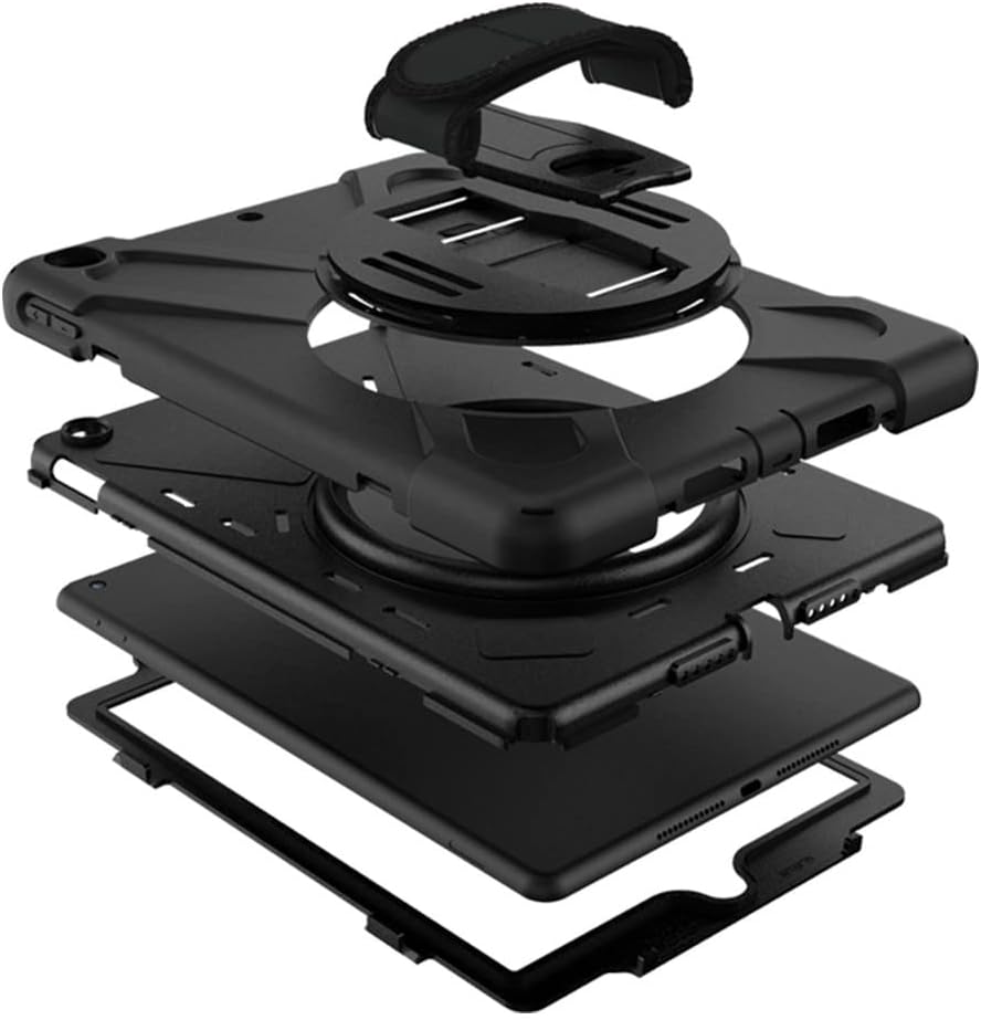 EIGER Peak Coque Robuste avec béquille rotative à 360° pour Galaxy Tab S9 / S9 FE