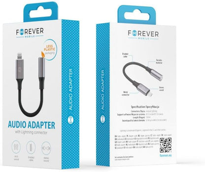 FOREVER Adaptateur Lightning vers Jack 3.5 Audio