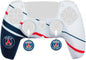 Konix PSG Coque de Protection pour Manette DualSense PS5 - Silicone - Appuie-Pouces - Bleu, Blanc et Rouge