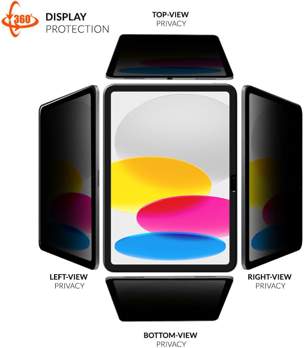EIGER Mountain Glass - Verre Trempe Premium 2.5d Privacy pour iPad 10,9 Pouces / 11 Pouces