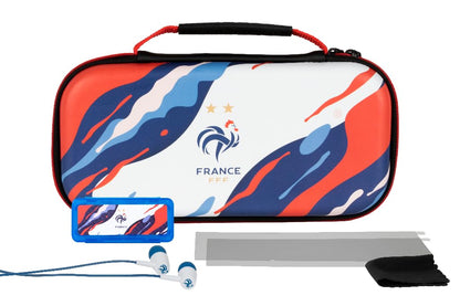 Konix PSG Pack d'accessoires Gaming Starter Kit Nintendo Switch, Switch Lite et Switch OLED - Housse - Verre trempé - Boîtier Jeux - Écouteurs