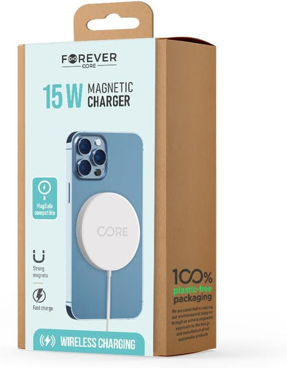 FOREVER Chargeur sans Fil magnétique 15W Compatible MagSafe Core