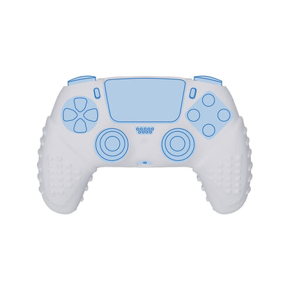 Konix PSG Coque de Protection pour Manette DualSense PS5 - Silicone - Appuie-Pouces - Bleu, Blanc et Rouge