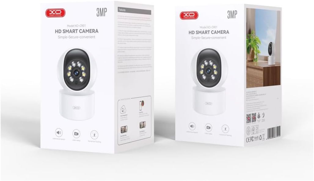 NONAME Camera WiFi pour Interieur avec Enregistrement - Rotative 340° Et Inclinable 68° - avec Eclairages LED