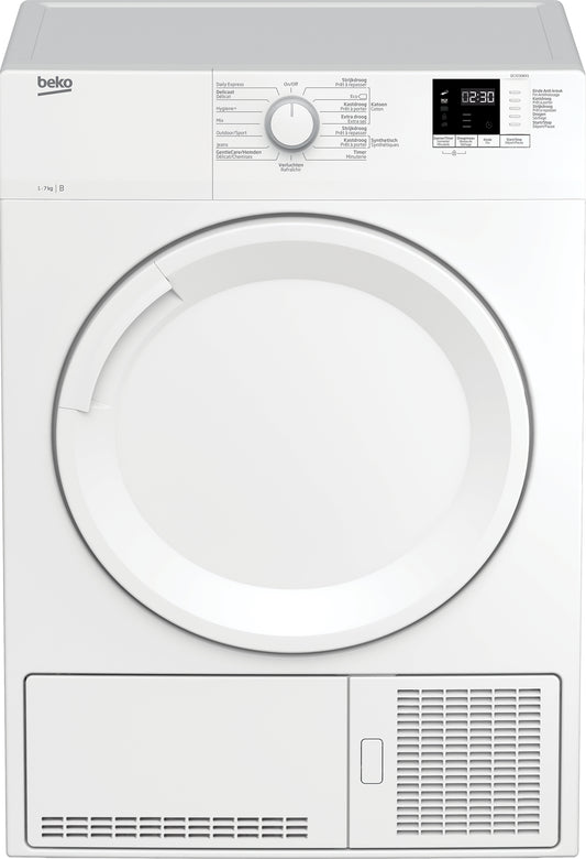 Beko DC7230BX1 sèche-linge Pose libre Charge avant 7 kg B Blanc