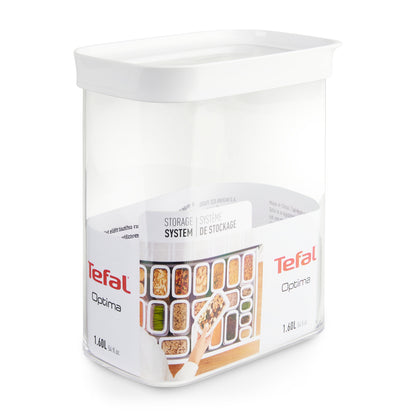 Tefal Optima N1141110 boîte hermétique alimentaire Autres 1,6 L Transparent, Blanc 1 pièce(s)