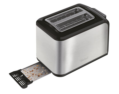 Tefal Express TT410D grille-pain 7 2 part(s) 850 W Noir, Acier inoxydable