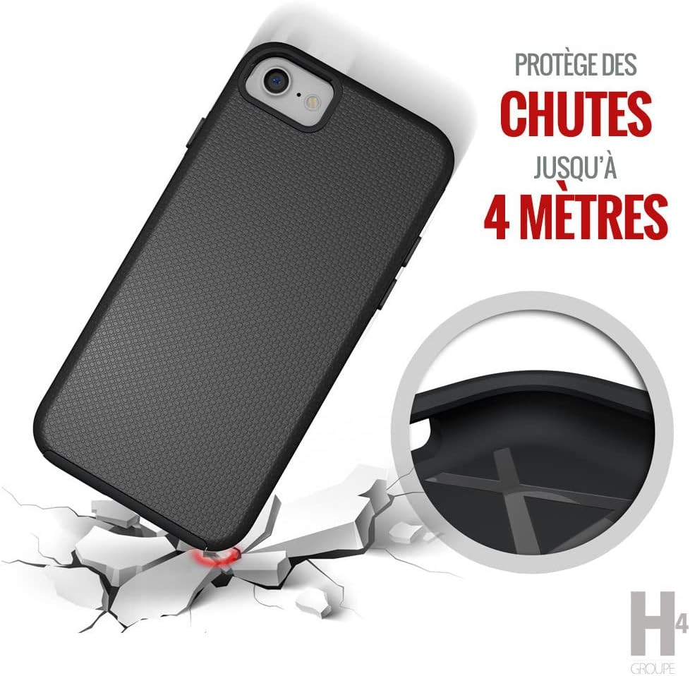 EIGER - Coque Rigide Noire Ultra-renforcée Polycarbonate *Drop-Test 4 Metres* pour Samsung Galaxy A25 5G