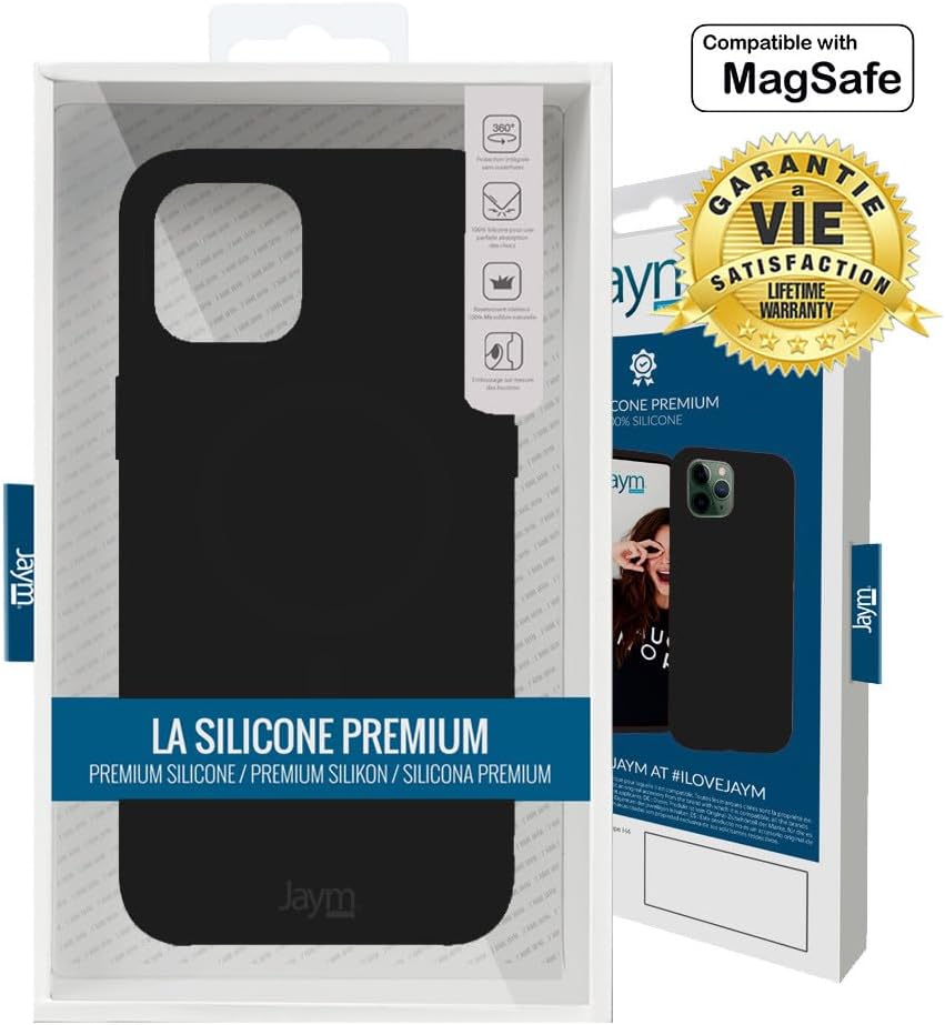 JAYM - Coque Premium Silicone et Microfibre - Renforcé et Ultra Doux - iPhone