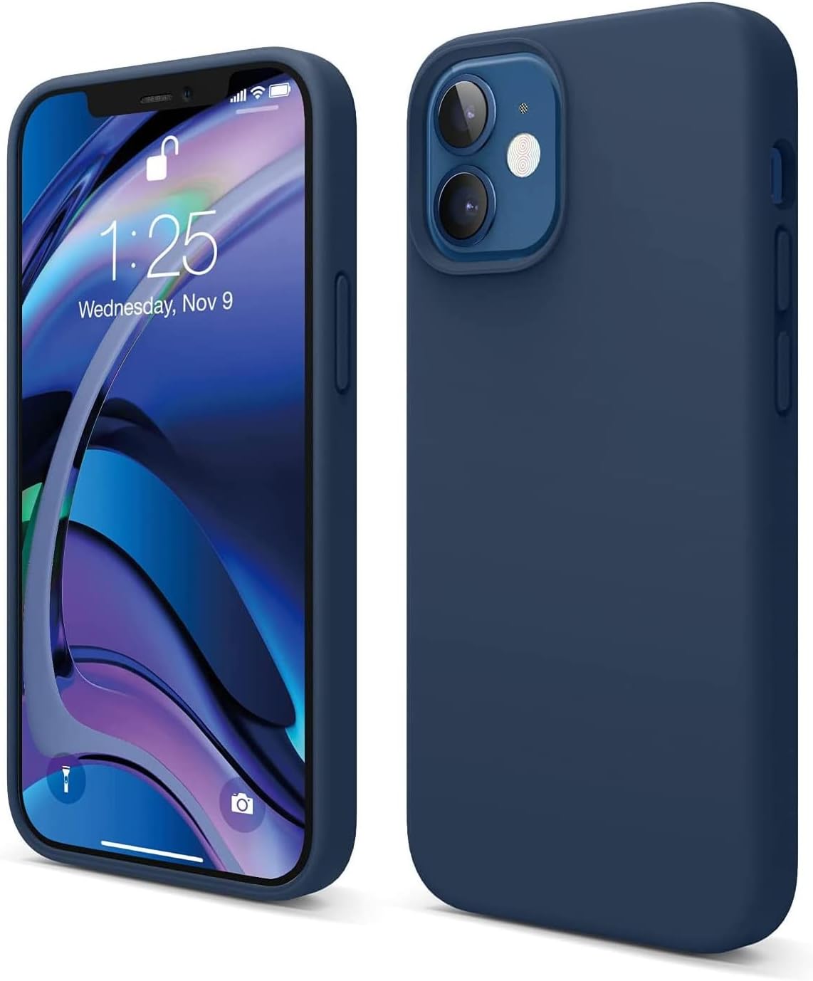JAYM - Coque Silicone Bleu pour [ Samsung Galaxy S25 ] - 100% Silicone et Microfibre - Renforcée et Ultra Doux