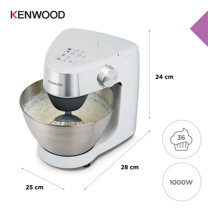 Kenwood Prospero+ robot de cuisine 1000 W 4,3 L Acier inoxydable, Blanc