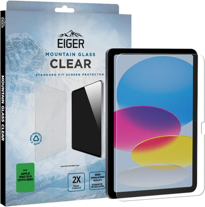 EIGER Verre Trempe Premium Asahi 2.5d pour Apple Ipad 10,09 (2022-2023)